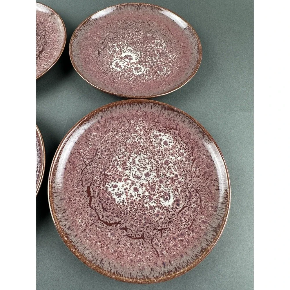 Anthropologie‎ Reactive Glaze Tapas Side Plates Set of 4 New In Box